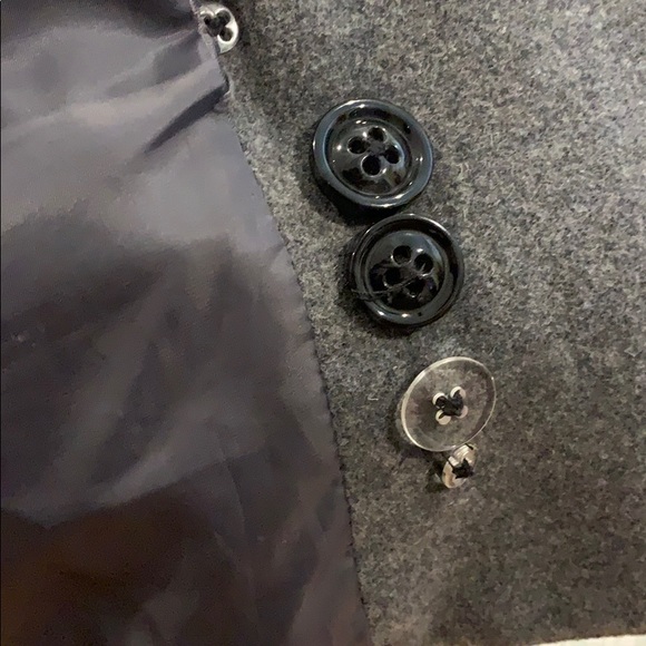 Croft & Barrow Gray Coat with Hoody - Picture 5 of 6